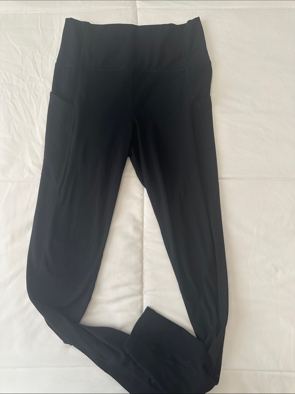 Fabletics Black Luxe High-Waist Pocket Leggings